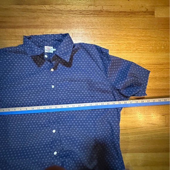 Faherty short sleeve Men’s Shirt XXL  All Over Print Blue 
(A3 - Picture 9 of 10